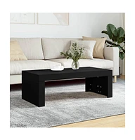 vidaXL Coffee Table Black 40.2"x19.7"x14.2" Engineered Wood