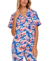 Flora by Nikrooz Women's 2-Pc. Gabriella Printed Pajamas Set