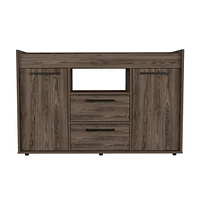 Simplie Fun Capella 2-Drawer Sideboard Dark Walnut