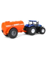 1/50 New Holland Tractor with Single-Axle Abbey Vacuum Tanker by Siku