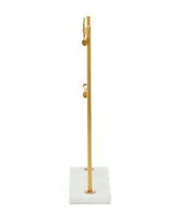 Rosemary Lane Real Marble Jewelry Stand with Rectangular Base, 12" x 4" x 13"