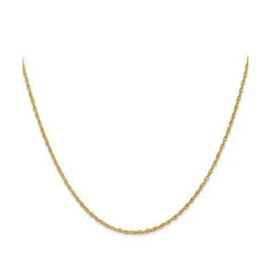 18k Yellow Gold 18" Baby Rope with Lobster Clasp Chain Necklace