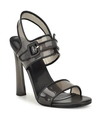 Nine West Women's Lucile Tapered Heel Open Toe Dress Sandals