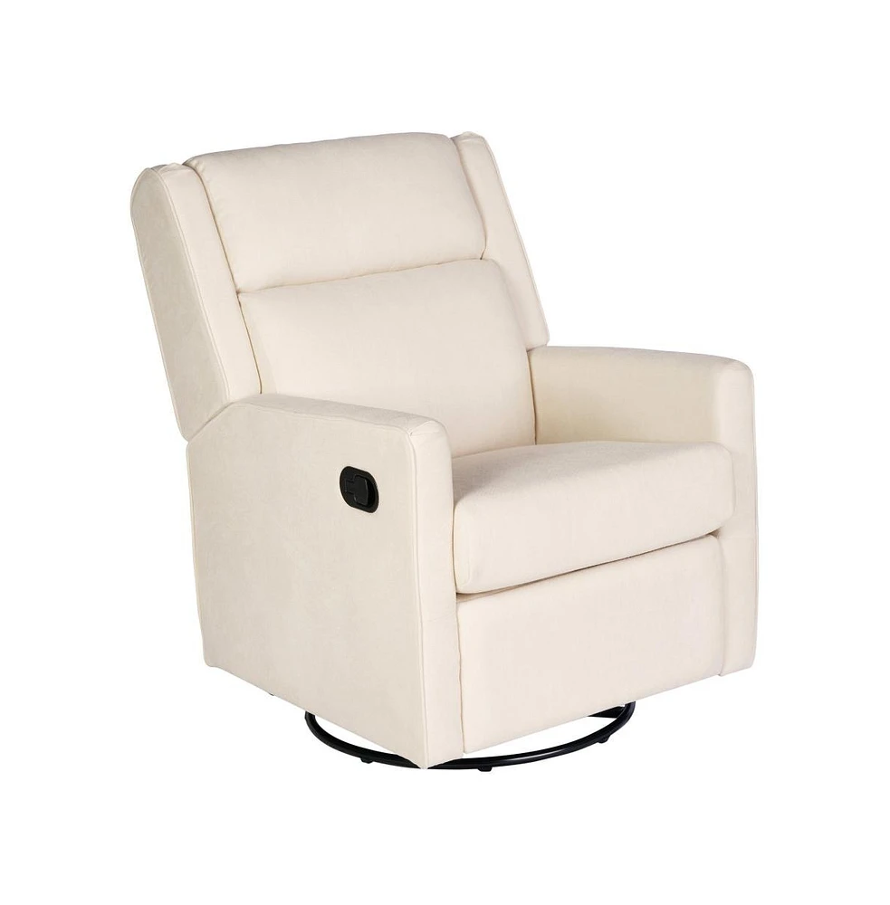 Dara 3-In-1 Traditional Manual Recliner Rocker Swivel Glider Chair