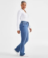 Style & Co Petite Mid-Rise Curvy Bootcut Jeans, Created for Macy's