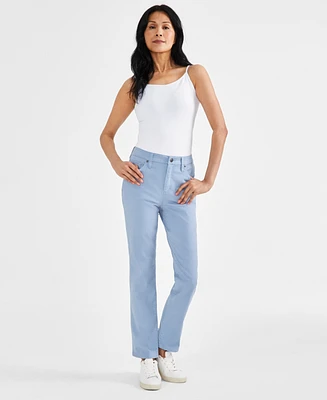 Style & Co Women's High Rise Straight-Leg Jeans, Regular, Short and Long Lengths, Created for Macy's