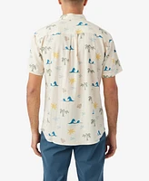 O'Neill Men's Oasis Standard-Fit Botanical-Print Button-Down Shirt