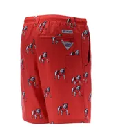 Men's Columbia Red Georgia Bulldogs Big and Tall Backcast Shorts