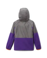 Big Boys Columbia Gray Clemson Tigers Flanker Raglan Full-Zip Hoodie Jacket