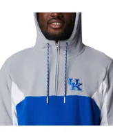 Men's Columbia Royal Kentucky Wildcats Lodge Quarter-Zip Hoodie