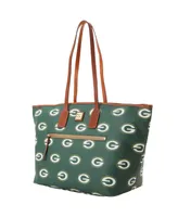 Women's Dooney & Bourke Green Bay Packers Sporty Monogram Large Zip Tote Bag