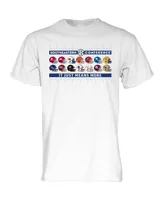 Men's Blue 84 White 2023/24 Sec Football Helmet Logo T-shirt