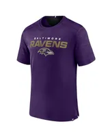 Men's Fanatics Purple Baltimore Ravens Defender Evo T-shirt