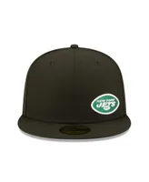 Men's New Era Black New York Jets Flawless 59FIFTY Fitted Hat