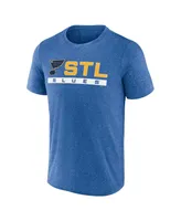 Men's Fanatics Heather Blue St. Louis Blues Playmaker T-shirt