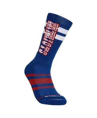 Men's and Women's Mitchell & Ness New England Patriots Lateral Crew Socks