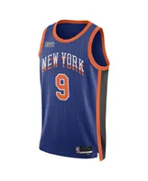 Men's and Women's Nike Rj Barrett Blue New York Knicks 2023/24 Swingman Jersey - City Edition