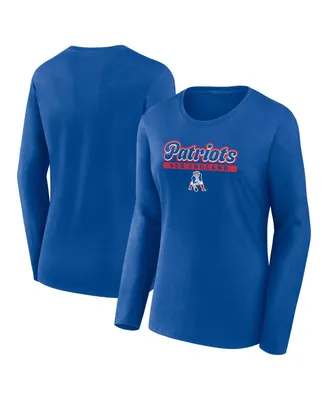 Women's Fanatics Royal New England Patriots Next Long Sleeve T-shirt