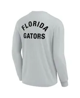 Men's and Women's Fanatics Signature Gray Florida Gators Super Soft Long Sleeve T-shirt