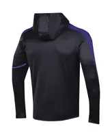 Men's Under Armour Black Northwestern Wildcats 2023 Sideline Quarter-Zip Hoodie