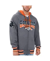 Men's G-iii Sports by Carl Banks Orange, Navy Denver Broncos Commemorative Reversible Full-Zip Jacket