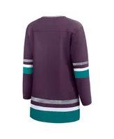 Women's Fanatics Purple Anaheim Ducks 30th Anniversary Premier Breakaway Jersey