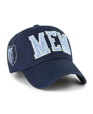 Men's '47 Brand Navy Memphis Grizzlies Hand Off Clean Up Adjustable Hat
