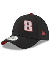 Men's New Era Black Kyle Busch 39THIRTY Panel Flex Fit Hat