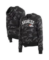 Women's New Era Black Denver Broncos Camo Full-Zip Hoodie