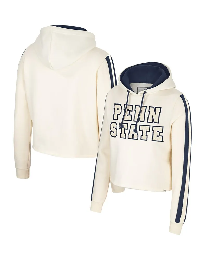 Women's Colosseum Cream Penn State Nittany Lions Perfect Date Cropped Pullover Hoodie