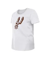 Women's New Era White San Antonio Spurs 2023/24 City Edition T-shirt