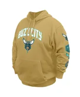 Men's New Era Tan Charlotte Hornets Big and Tall 2023/24 City Edition Pullover Hoodie