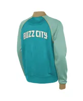 Big Boys Jordan Teal Charlotte Hornets 2023/24 City Edition Authentic Showtime Full-Zip Jacket