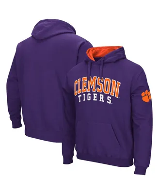 Men's Colosseum Clemson Tigers Double Arch Pullover Hoodie