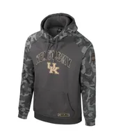 Men's Colosseum Charcoal Kentucky Wildcats Oht Military-Inspired Appreciation Camo Raglan Pullover Hoodie