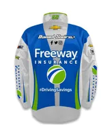 Men's Trackhouse Racing Team Collection Blue Daniel Suarez Freeway Insurance Nylon Uniform Full-Snap Jacket
