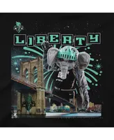 Men's and Women's Stadium Essentials Black New York Liberty Mascot Mania T-shirt