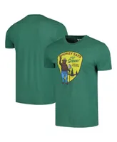 Men's American Needle Green Distressed Smokey the Bear Brass Tacks T-shirt