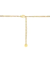 ModaSport Gold-Tone Stainless Steel Figaro Necklace