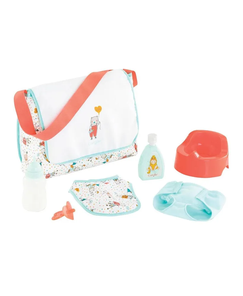 Corolle Changing Bag & Accessories for 14"-17" Baby Dolls