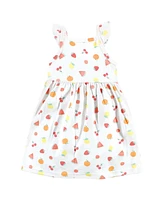 Hudson Baby Toddler Girls Toddler|Child Cotton Dresses 2pck, Fruit Salad