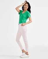 Style & Co Petite Mid-Rise Curvy Skinny Jeans, Created for Macy's