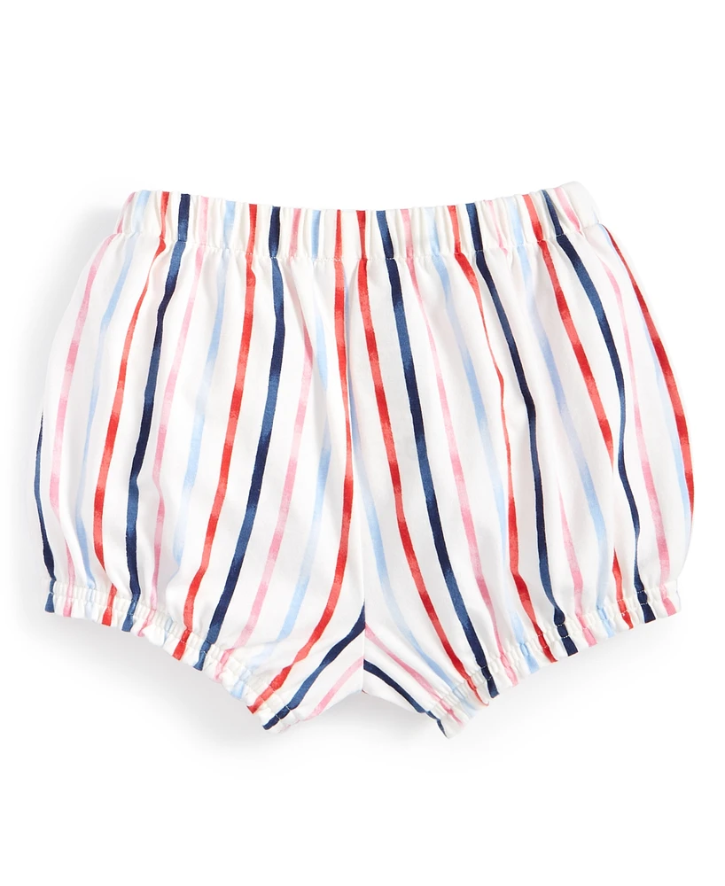 First Impressions Baby Girls Paint Stripe Bloomer Shorts, Created for Macy's