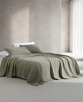 Calvin Klein Essential Garment Washed Cotton Jacquard Coverlets