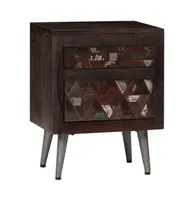 Bedside Cabinet Solid Reclaimed Wood 15.7"x11.8"x19.6"