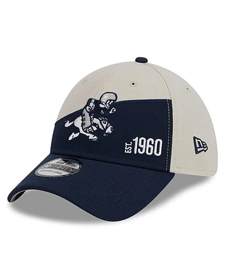 Men's New Era Cream, Navy Dallas Cowboys 2023 Sideline Historic 39THIRTY Flex Hat