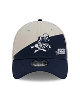 Men's New Era Cream, Navy Dallas Cowboys 2023 Sideline Historic 39THIRTY Flex Hat