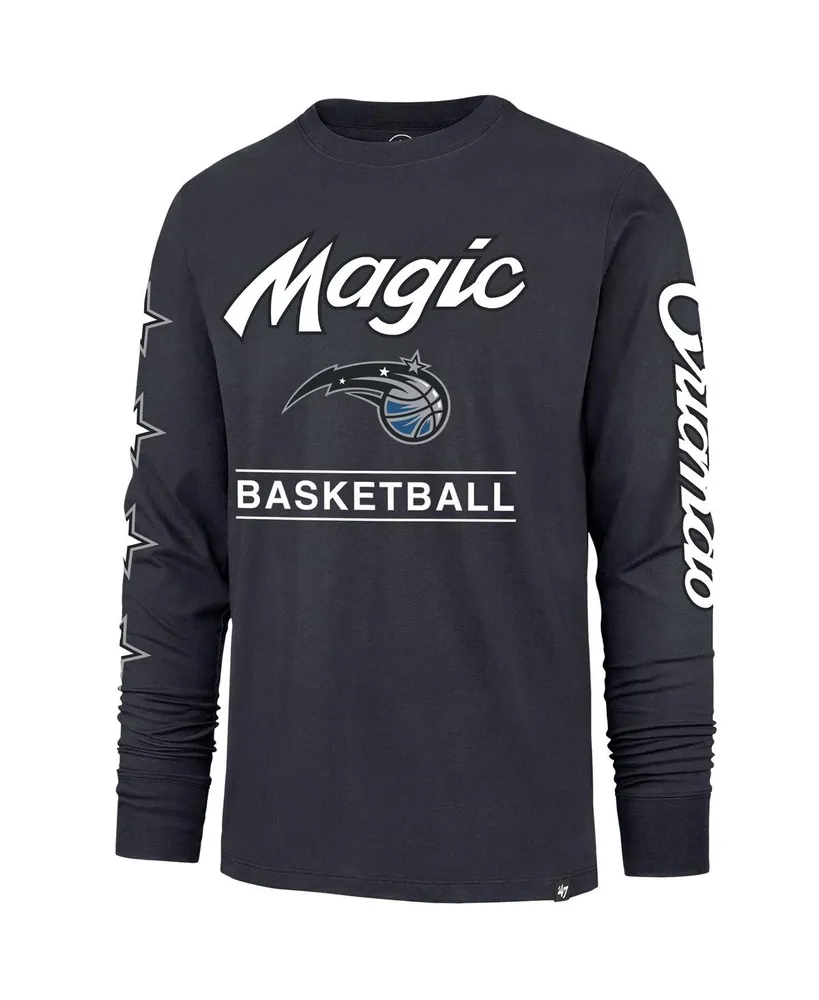 Men's '47 Brand Charcoal Orlando Magic 2023/24 City Edition Triplet Franklin Long Sleeve T-shirt