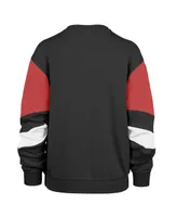 Women's '47 Brand Black Chicago Bulls 2023/24 City Edition Nova Crew Sweatshirt