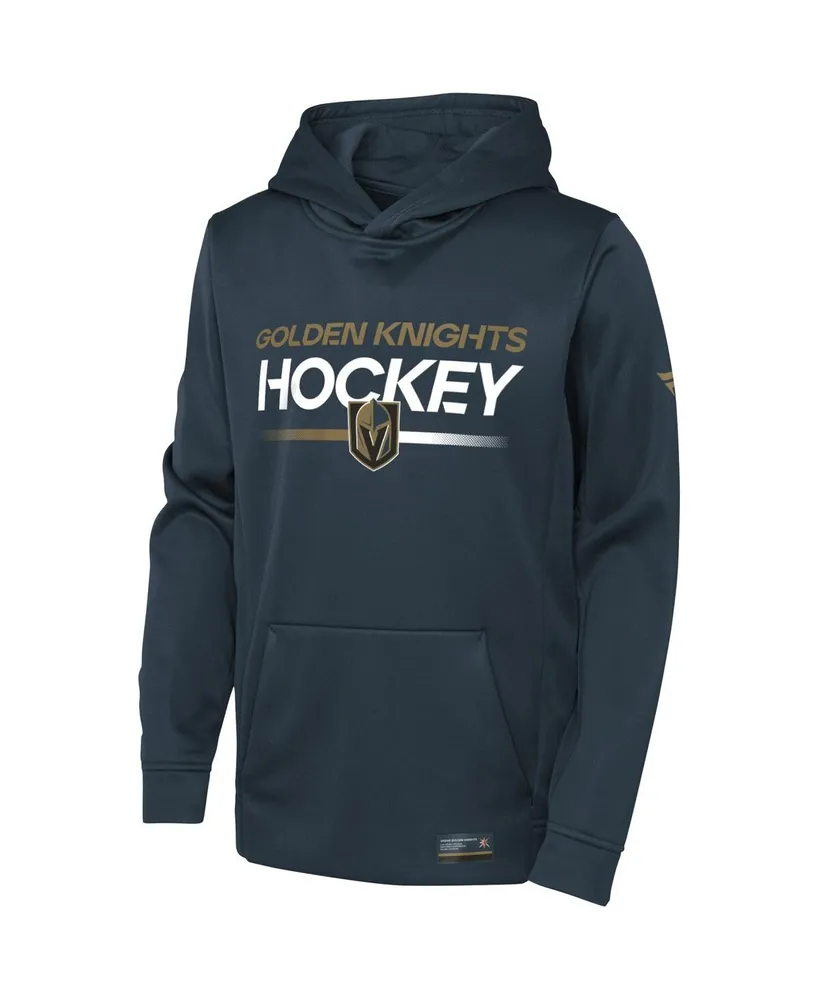 Big Boys Fanatics Charcoal Vegas Golden Knights Authentic Pro Pullover Hoodie